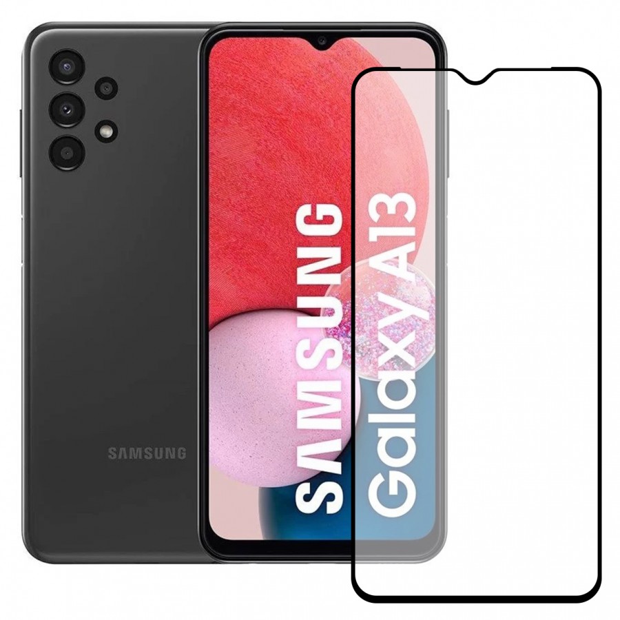Bufalo Samsung Galaxy A13 Ekran Koruyucu 9D Temperli Cam - Siyah