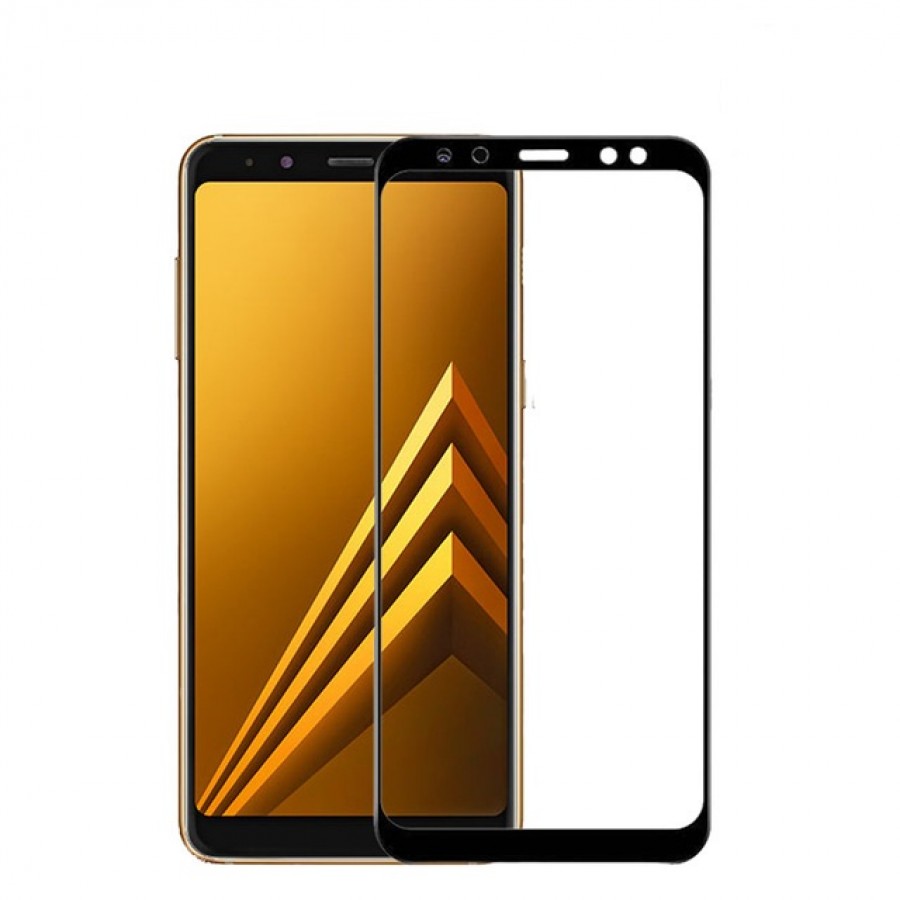 Bufalo Samsung Galaxy A8 2018 Ekran Koruyucu 6D Nano Tam Kaplayan Siyah