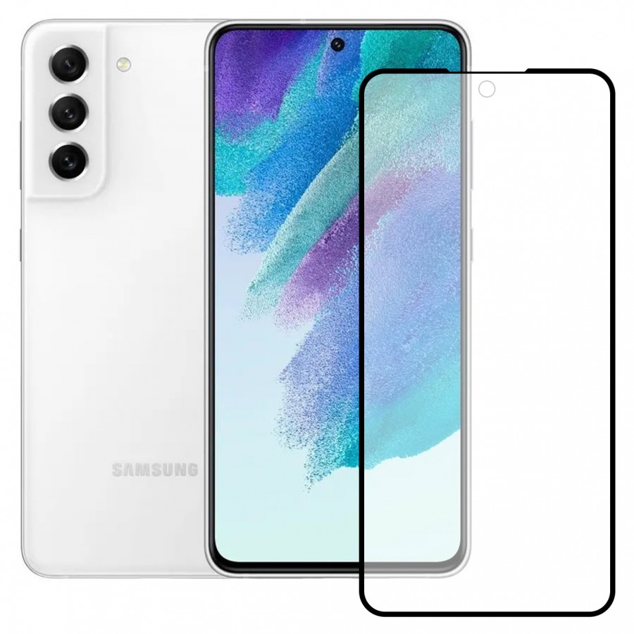 Bufalo Samsung Galaxy S21 FE Ekran Koruyucu Seramik Mat Nano 9D Tam Kaplama Siyah