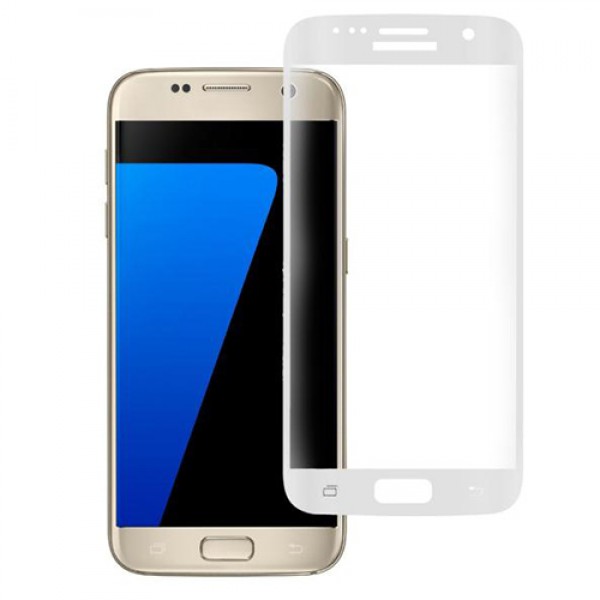 Bufalo Samsung Galaxy S7 (G930) Kavisli 3D Cam Ekran Koruyucu Beyaz…
