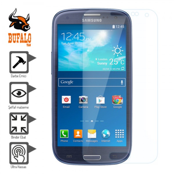 Bufalo Samsung I8190 I8200 Galaxy S3 mini Darbe Emici Ekran Koruyucu