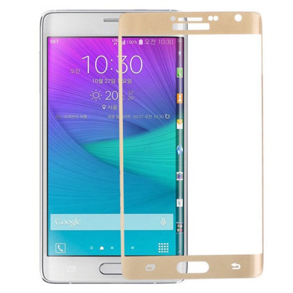 Bufalo Samsung Note EDGE Kavisli 3D Cam Ekran Koruyucu Gold…