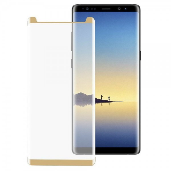 Bufalo Samsung S8 Plus (G955) Kavisli 4D Cam Ekran Koruyucu Gold…