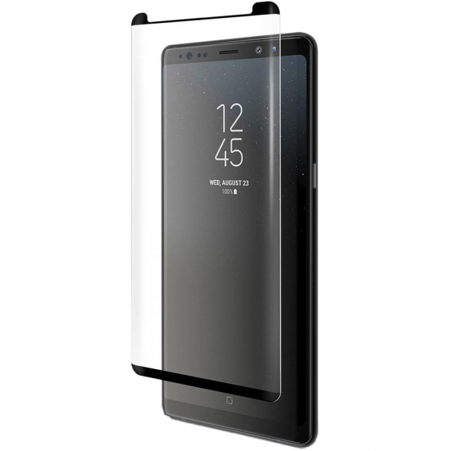 Bufalo Samsung S8 Plus (G955) Kavisli 4D Cam Ekran Koruyucu Siyah