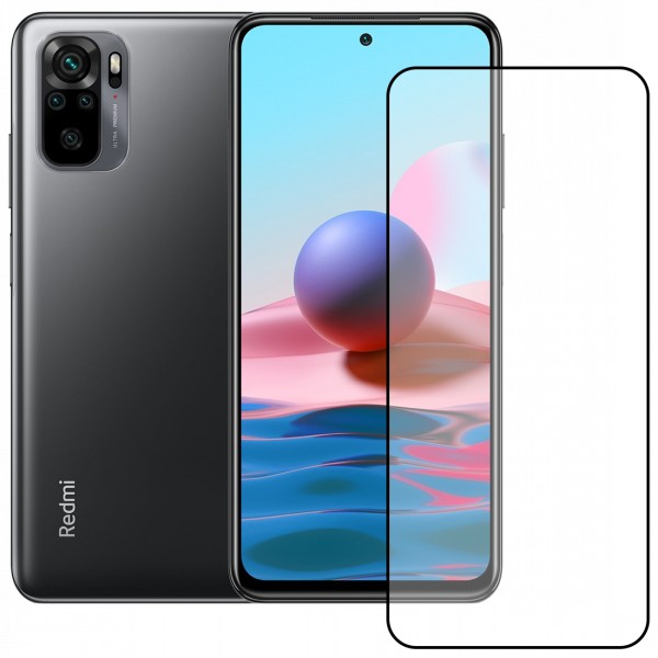 Bufalo Xiaomi Redmi Note 10 / 10s Ekran Koruyucu 9D Temperli Cam - Siy…