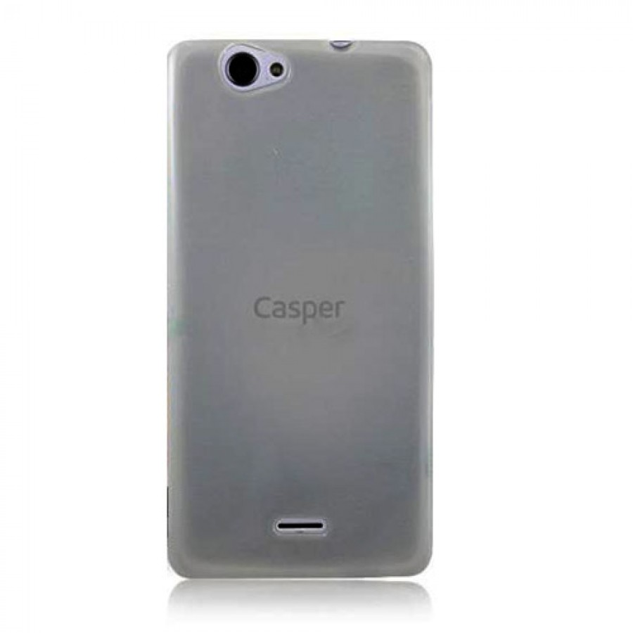 Casper VIA V5 Kılıf Soft Silikon Şeffaf-Siyah Arka Kapak