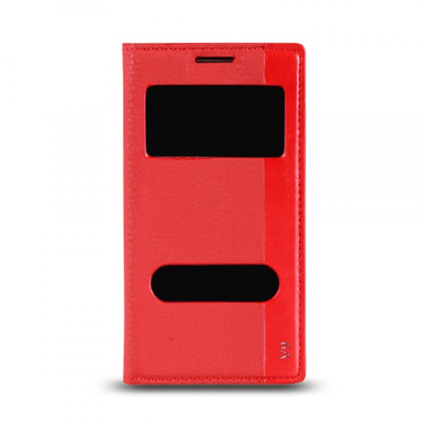Casper VIA V9 Gizli Mıknatıslı Pencereli Magnum Kılıf Kırmızı