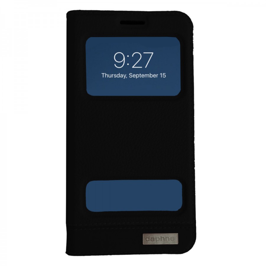 Daphne iPhone 5-5s-SE Deri Gizli Mıknatıslı Pencereli Kılıf Daphne iPhone 5-5s-SE Deri Gizli Mıknatıslı Pencereli Kılıf