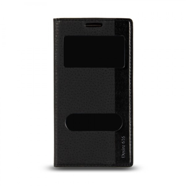 HTC Desire 616 Gizli Mıknatıslı Pencereli Magnum Kılıf Siyah…