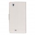General Mobile Discovery 2 Mini Cüzdanlı ve Standlı Kılıf Beyaz