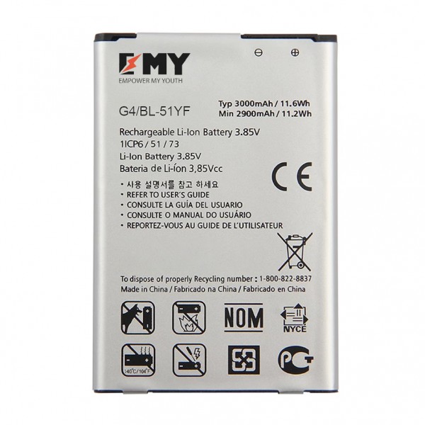 EMY LG G4 / G4 Stylus BL-51YF Batarya 3000 mAh…