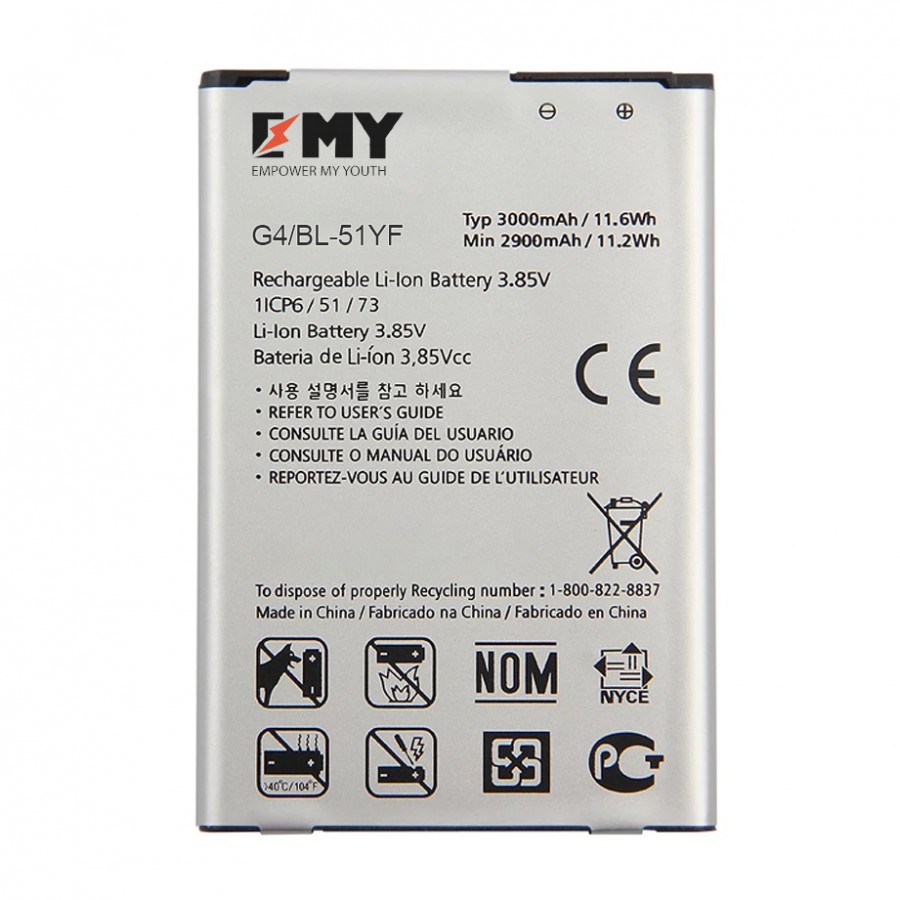 EMY LG G4 / G4 Stylus BL-51YF Batarya 3000 mAh