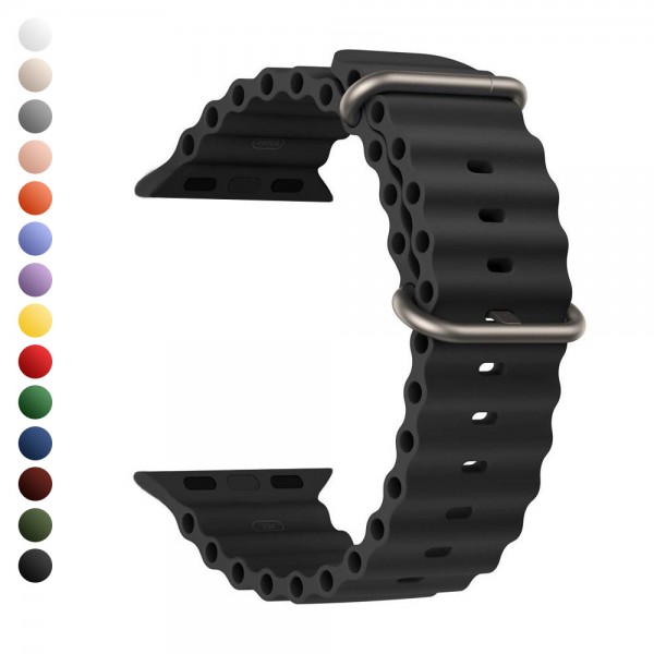 FitCase Apple Watch 42/44/45/49 mm Uyumlu Ocean Silikon Kordon…
