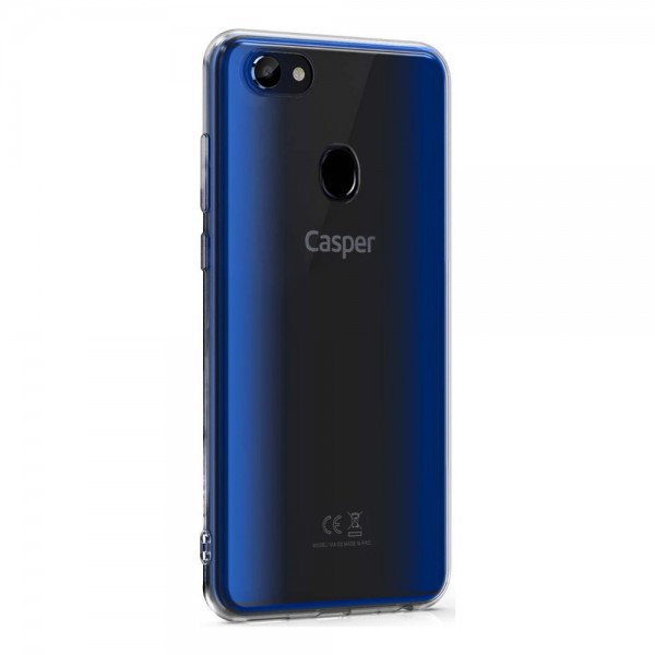 FitCase Casper VIA G3 Kılıf Kamera Korumalı Silikon Şeffaf Arka Ka…