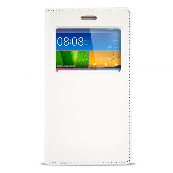 FitCase Dolce Huawei GR5 Gizli Mıknatıslı Pencereli Kılıf Beyaz…