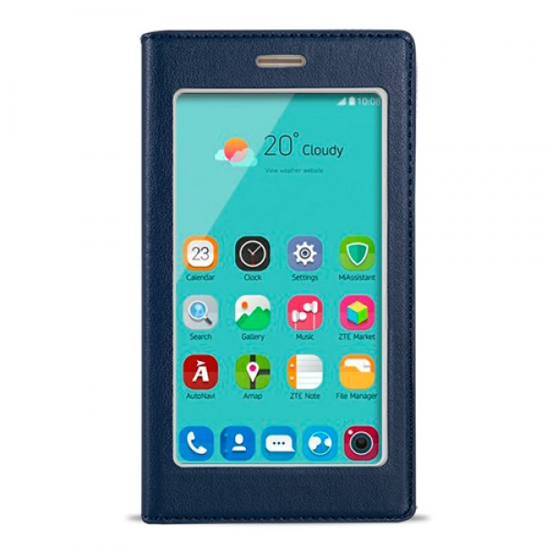 FitCase Dolce Nokia 5 Gizli Mıknatıslı Pencereli Kılıf Lacivert M…