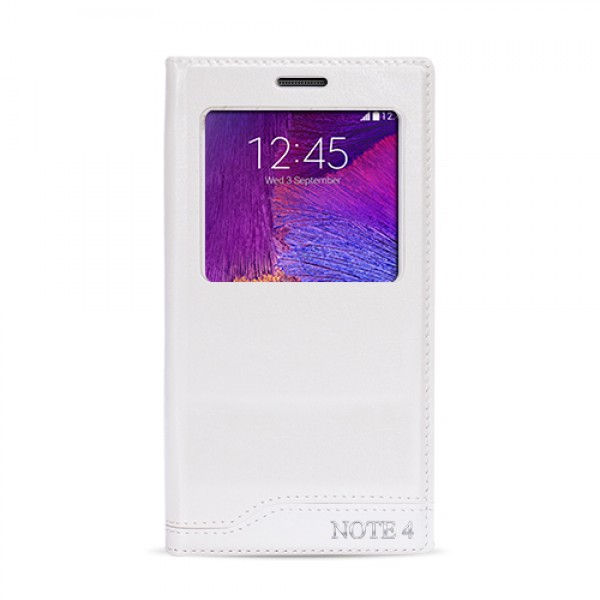 FitCase Dolce Samsung Note 4 (N910) Gizli Mıknatıslı Pencereli Kıl…