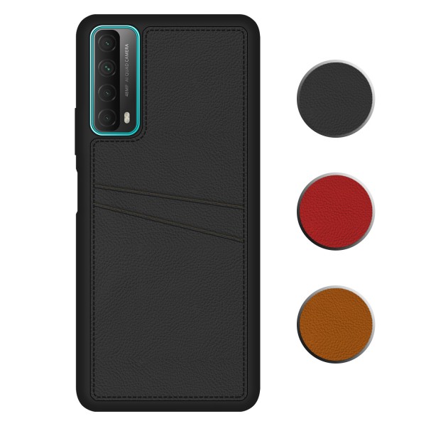 FitCase Huawei P Smart 2021 Kılıf Proda Deri Çift Kartlık Cepli Ka…