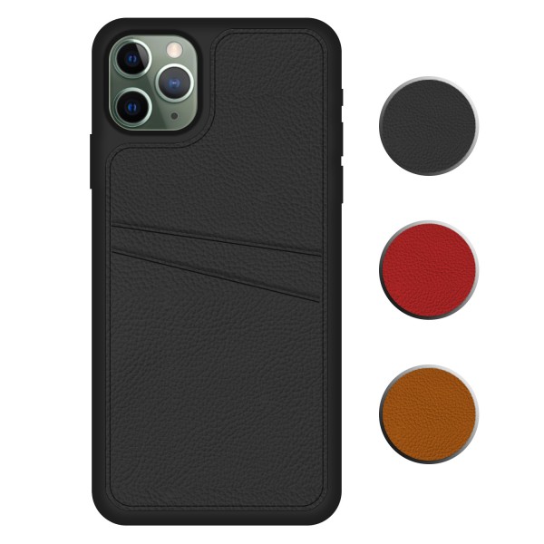 FitCase iPhone 11 Pro Max Kılıf Proda Deri Çift Kartlık Cepli Kapa…