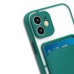FitCase iPhone 12 Pro Kılıf Cardy Kartlık Cepli Mat Kapak