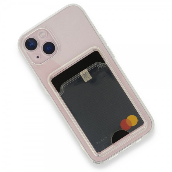iPhone 13 Kılıf Cardy Şeffaf Kartlık Cepli Kapak…