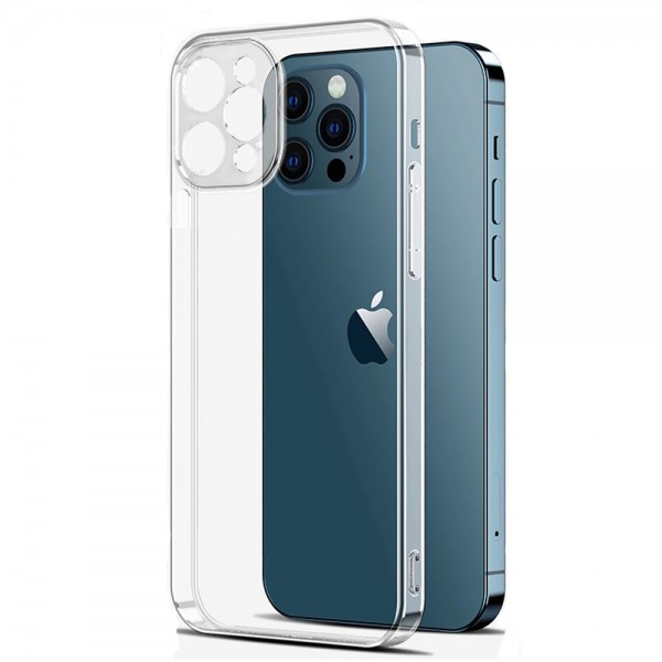 FitCase iPhone 13 Pro Kılıf Kamera Korumalı Silikon Kapak - Şeffaf 