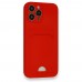 FitCase iPhone 13 Pro Max Cardy Soft Delikli Kartlık Cepli Silikon Kapak FitCase iPhone 13 Pro Max Cardy Soft Delikli Kartlık Cepli Silikon Kapak
