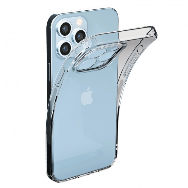FitCase iPhone 14 Pro Max Kılıf Kamera Korumalı Silikon Şeffaf Arka Kapak