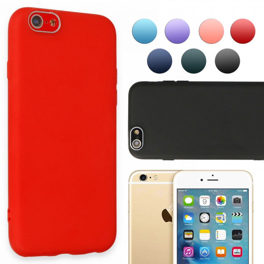 FitCase iPhone 6 / 6s Glass Kamera Korumalı Lansman Silikon Kapak