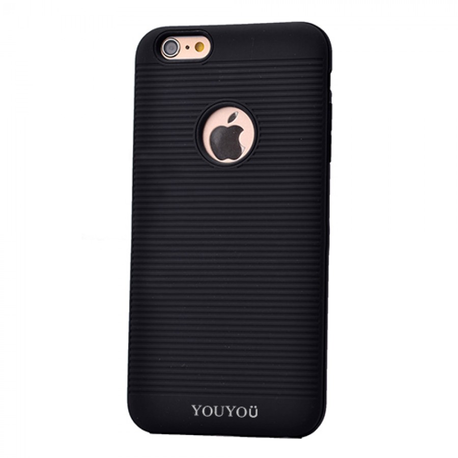 FitCase iPhone 6 Plus / 6S Plus Kılıf YouYou Arka Kapak Siyah