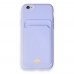 FitCase iPhone 7 / 8 Cardy Soft Delikli Kartlık Cepli Silikon Kapak