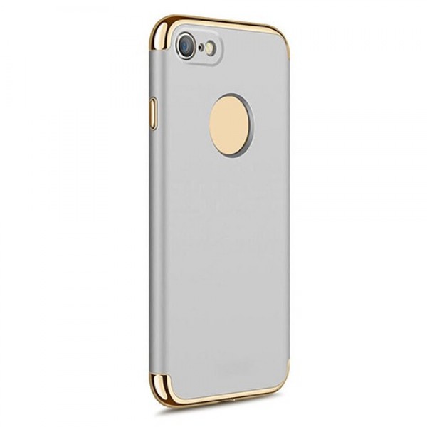 FitCase iPhone 7 / 8 Kılıf Golden Frame Arka Kapak Gri…