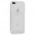 FitCase iPhone 7 Plus / 8 Plus Kılıf Cardy Şeffaf Kartlık Cepli Kapak
