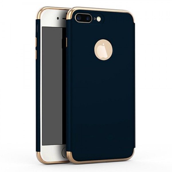 FitCase iPhone 7 Plus / 8 Plus Kılıf Golden Frame Arka Kapak Laciver…