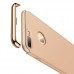 FitCase iPhone 7 / 8 Plus Kılıf Golden Frame Arka Kapak Gold