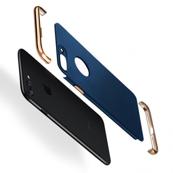 FitCase iPhone 7 Plus / 8 Plus Kılıf Golden Frame Arka Kapak La…