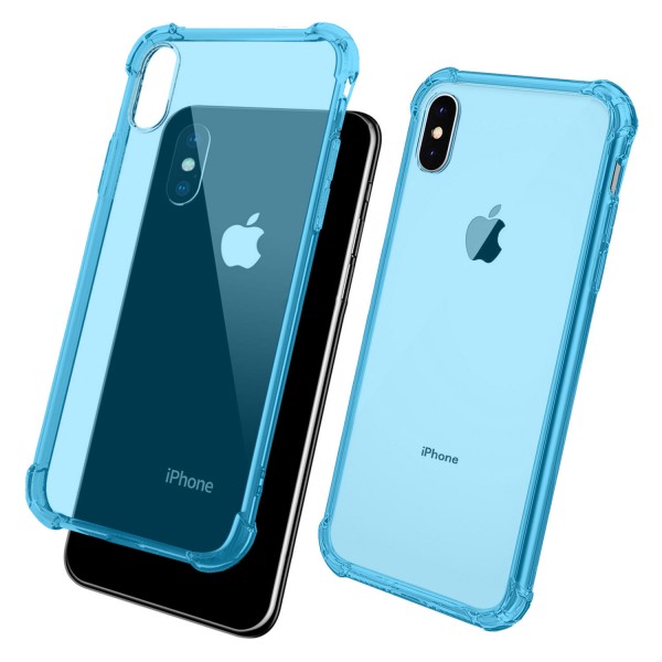 FitCase iPhone X/XS Rugged Silikon Arka Kapak Mavi…