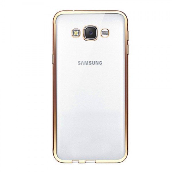 FitCase Laser Color Galaxy J7 (J700) Silikon Kılıf Gold