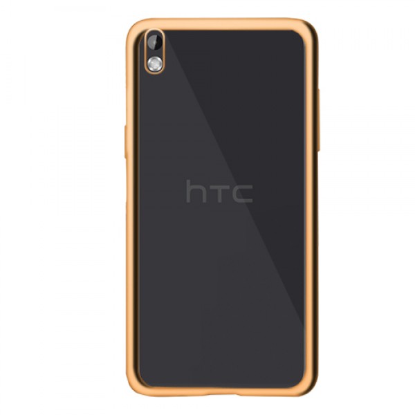 FitCase Laser Color HTC Desire 816 Silikon Kılıf Gold…