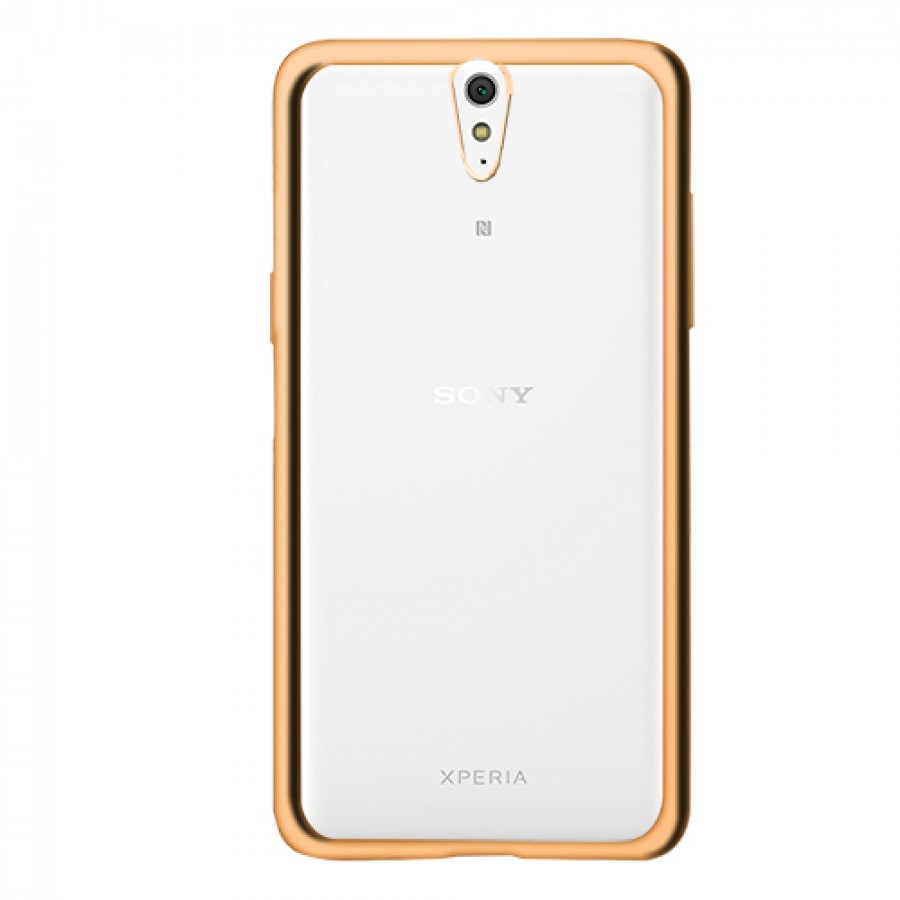 FitCase Laser Color Sony Xperia C5 Ultra Silikon Kılıf Gold