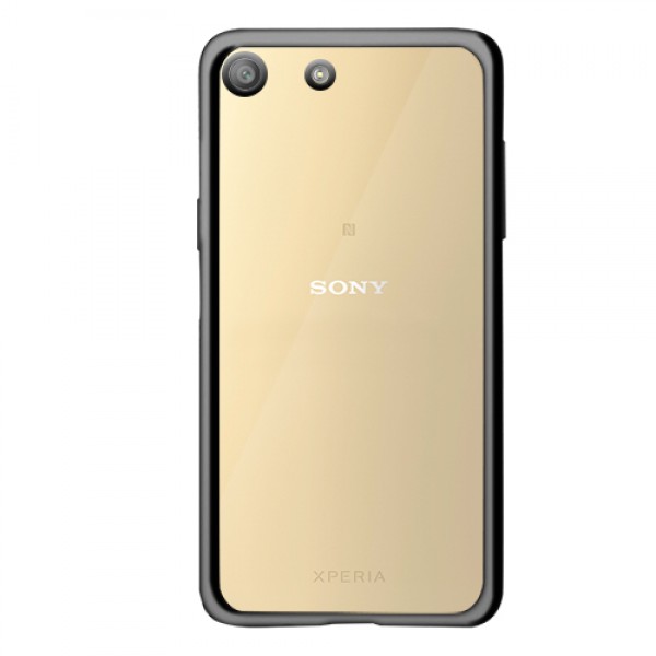 FitCase Laser Color Sony Xperia M5 Silikon Kılıf Siyah