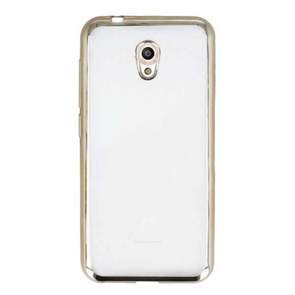 FitCase Laser Color Vodafone Smart 7 Style Silikon Kılıf Gold