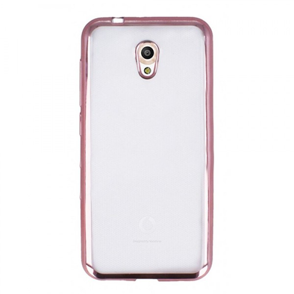 FitCase Laser Color Vodafone Smart 7 Style Silikon Kılıf Rose Gold