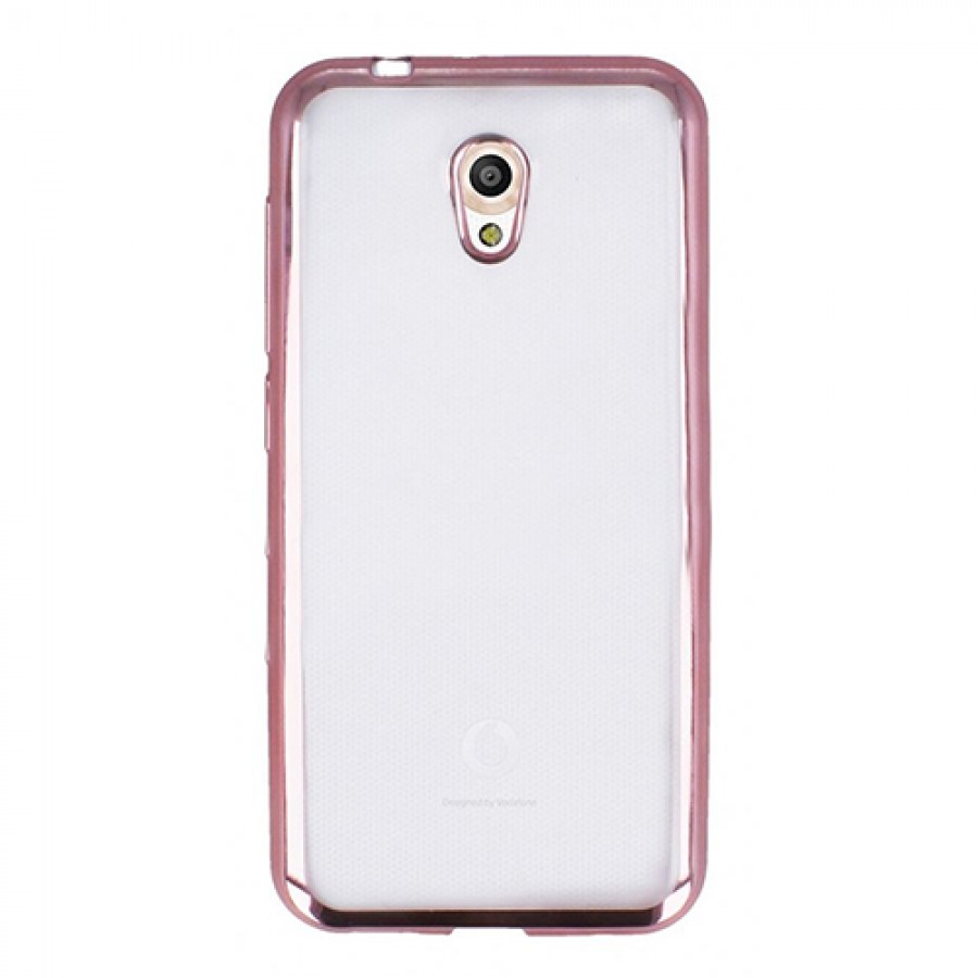 FitCase Laser Color Vodafone Smart 7 Style Silikon Kılıf Rose Gold