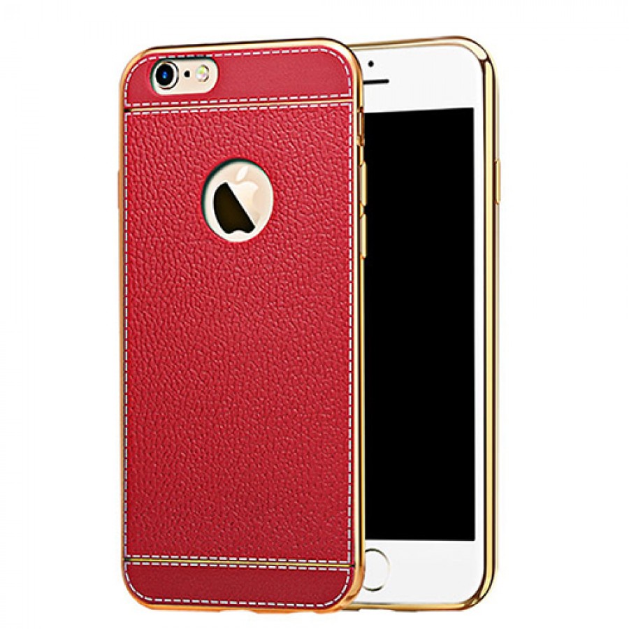 FitCase Laser Elegant iPhone 7-8 Silikon Arka Kapak Kırmızı