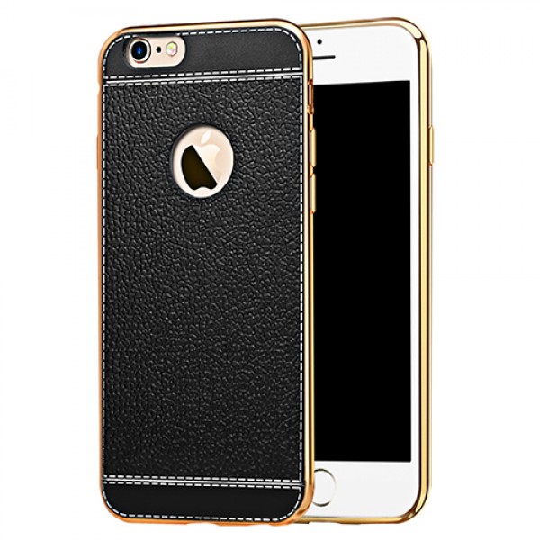 FitCase Laser Elegant iPhone 7-8 Silikon Arka Kapak Siyah…