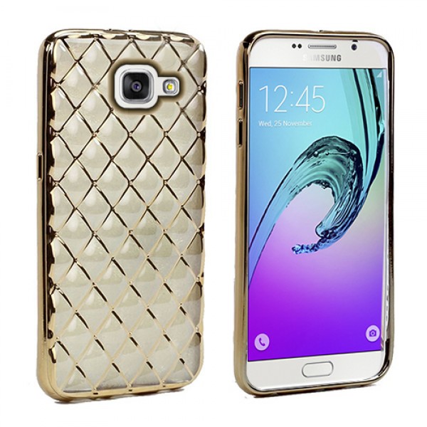 FitCase Laser Galaxy A7 2016 (A710) Baklava Desenli Gold…