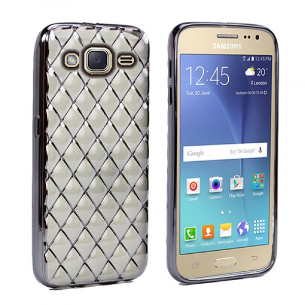 FitCase Laser Galaxy J2 (J200) Baklava Desenli Silver…