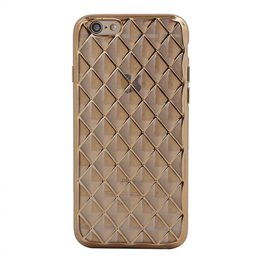 FitCase Laser iPhone 6 Plus / 6s Plus Baklava Desenli Gold