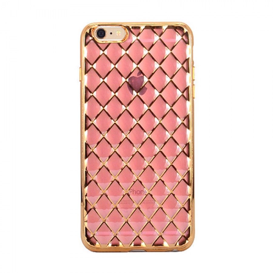 FitCase Laser iPhone 6 Plus / 6s Plus Baklava Desenli Pembe